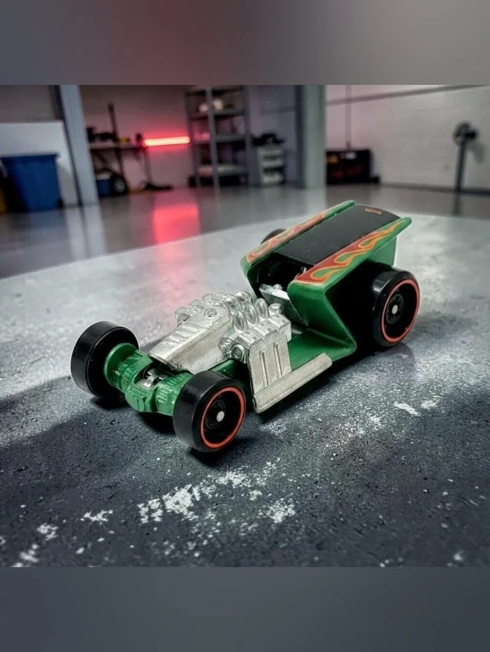2015 Hot Wheels Green Z-Rod #166, Rod Squad Series 10/10 Die-Cast 1:64 Scale Toy
